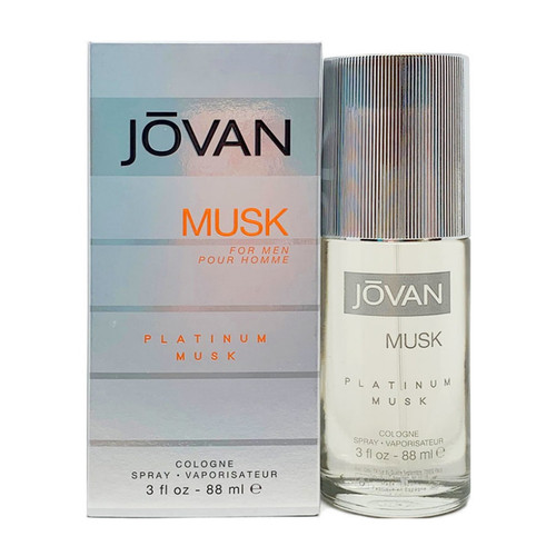 Jovan Platinum Musk For Men 3 oz / 88 ml Cologne Spray 