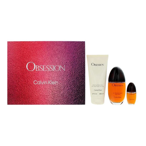Calvin Klein Obsession 3 Piece Eau de Parfum Gift Set For Women 