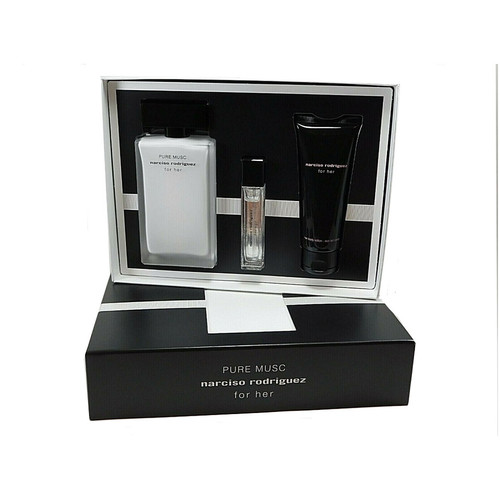 Pure Musc By Narciso Rodriguez Eau de Parfum 3PCS Gift Set For Women