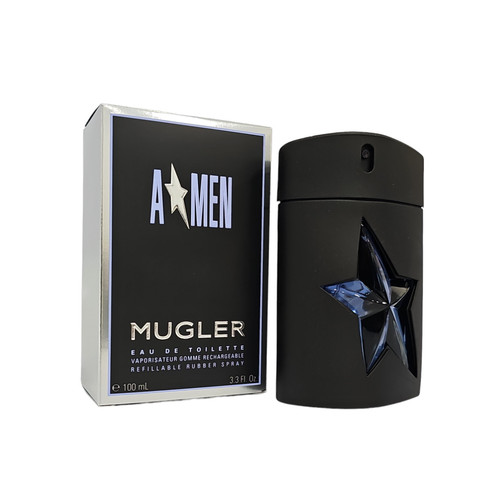Angel (A*Men) By Mugler 3.4 oz / 100 ml EDT Refillable Rubber Men's Spray 