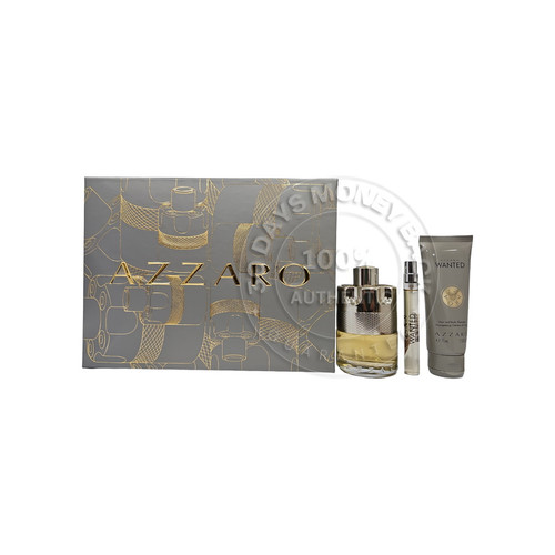 Azzaro Wanted Eau de Toilette 3 Pc Gift Set For Men