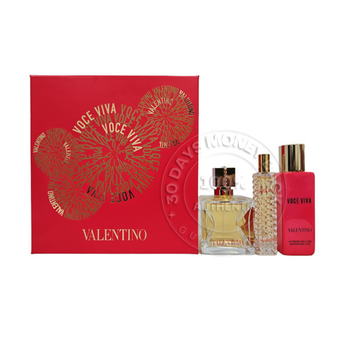 Valentino Voce Viva Eau de Parfum 3 Pcs Gift Set For Women