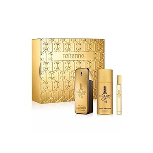 PACO RABANNE 1 MILLION 3 Pcs GIFT SET EDT Spray For Men