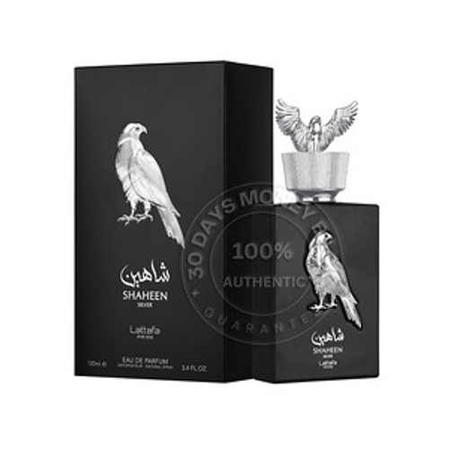 Shaheen Silver by Lattafa EDP 3.4 oz / 100 ml Fragrances for Unisex