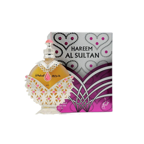 Khadlaj Hareem Al Sultan Silver Concentrated Perfume Oil 1.2 Oz Unisex Fragrance 