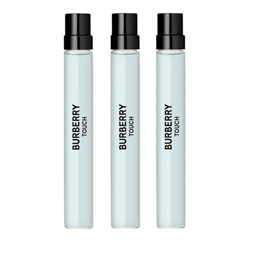 Burberry Touch Eau De Toilette 0.33 oz / 10 ml Travel Spray For Men (Pack of 3)