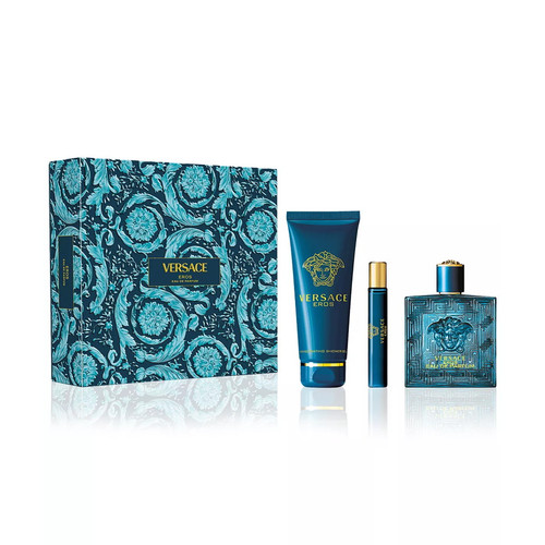 Versace Eros Eau De Parfum 3 Pc Gift Set For Men
