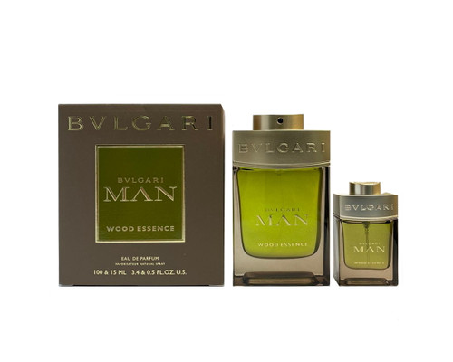 Bvlgari Wood Essence 3.04 oz EDP Spray+ 0.5 oz EDP Mens Gift Set NIB