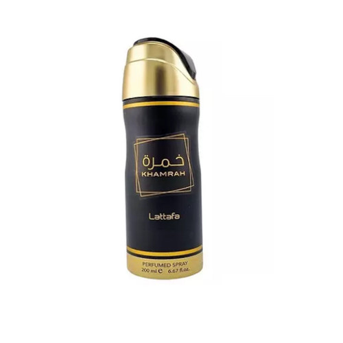 Lattafa Khamrah Perfumed Deodorant Spray 6.67 oz For Unisex