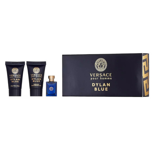 Versace Dylan Blue Eau De Toilette 3 Pcs MINI Gift Set For Men