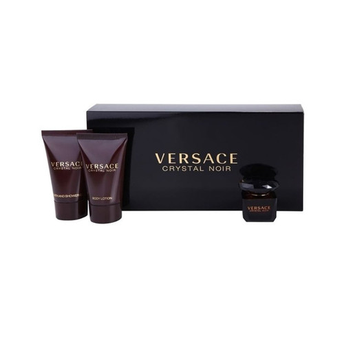 Versace Crystal Noir EDT 3Pcs Mini Gift Set For Women