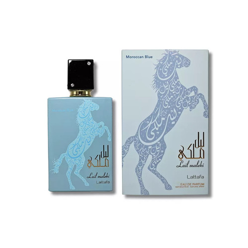 Lattafa Lail Maleki Morrocan Blue EDP 3.4 oz / 100 ml Spray For Unisex