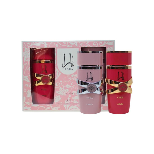 Lattafa Yara and Yara Candy 2PCS Gift Set 3.4 oz Eau de Parfum Spray For Women