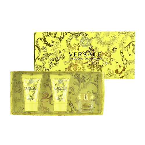 Versace Yellow Diamond Eau de Toilette 3-Piece Miniature Gift Set for Women Versace Yellow Diamond Eau de Toilette 3-Piece Miniature Gift Set for Women