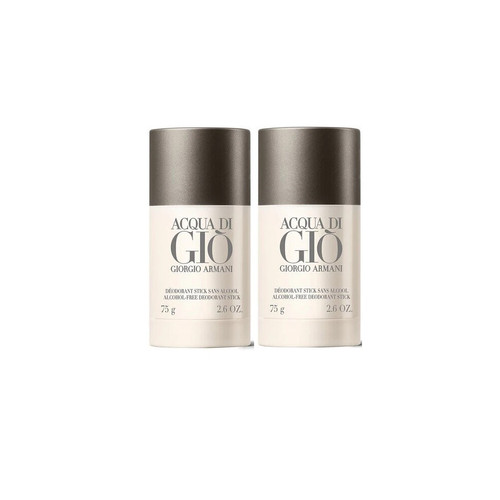 Giorgio Armani Acqua Di Gio 2.6 oz / 75g Deodorant Stick For Men - SET OF 2 Giorgio Armani Acqua Di Gio 2.6 oz / 75g Deodorant Stick For Men - SET OF 2
