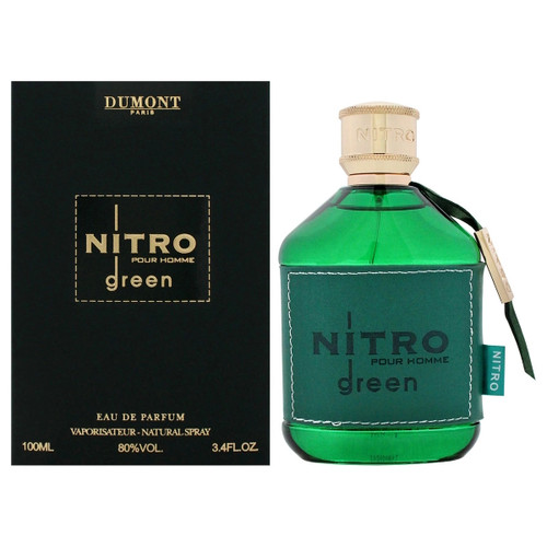 Dumont Paris Nitro Green Eau de Parfum 3.4 oz / 100 ml Spray For Men Dumont Paris Nitro Green Eau de Parfum 3.4 oz / 100 ml Spray For Men