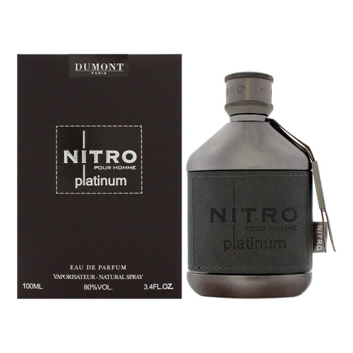 Dumont Paris Nitro Platinum Eau de Parfum 3.4 oz / 100 ml Spray For Men Dumont Paris Nitro Platinum Eau de Parfum 3.4 oz / 100 ml Spray For Men