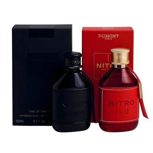 Dumont Paris Nitro INTENSE & RED 2PC Combo 3.4 oz / 100 ml EDP Spray for Men Dumont Paris Nitro INTENSE & RED 2PC Combo 3.4 oz / 100 ml EDP Spray for Men