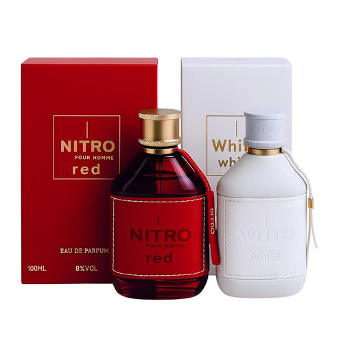 Dumont Paris Nitro RED & WHITE 2PC Combo 3.4 oz / 100 ml EDP Spray for Men Dumont Paris Nitro RED & WHITE 2PC Combo 3.4 oz / 100 ml EDP Spray for Men