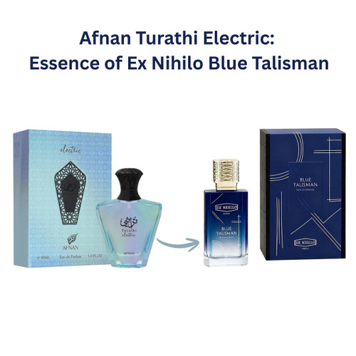 Afnan Turathi Electric 3.0 oz EDP Unisex – Inspired by Ex Nihilo Blue Talisman