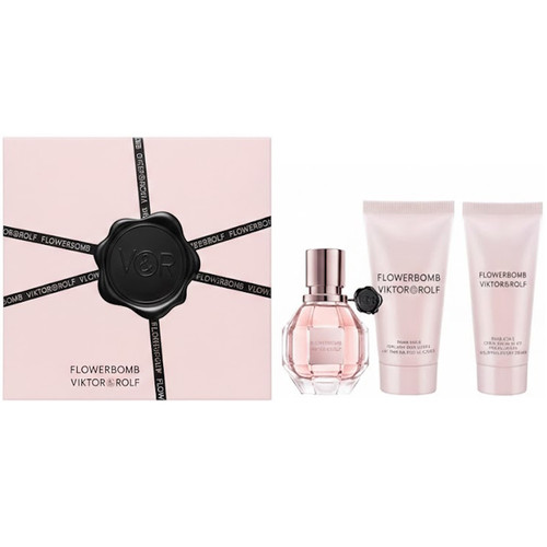 Viktor & Rolf Flowerbomb Eau De Parfum 3PC Travel Gift Set for Women