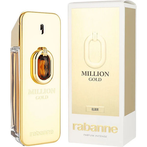 Paco Rabanne 1 Million Gold Elixir for Men 3.4 oz / 100 ml Parfum Intense