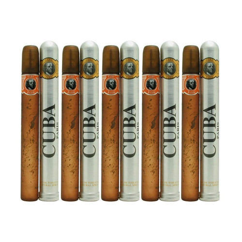 Cuba Gold Cologne by Cuba EDT 1.17 oz / 35 ml For Men (SET OF 5)