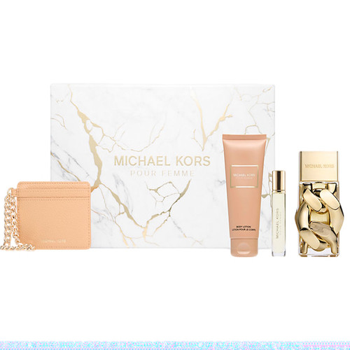 Michael Kors Pour Femme EDP 4 Pcs Gift Set with Card Holder For Women