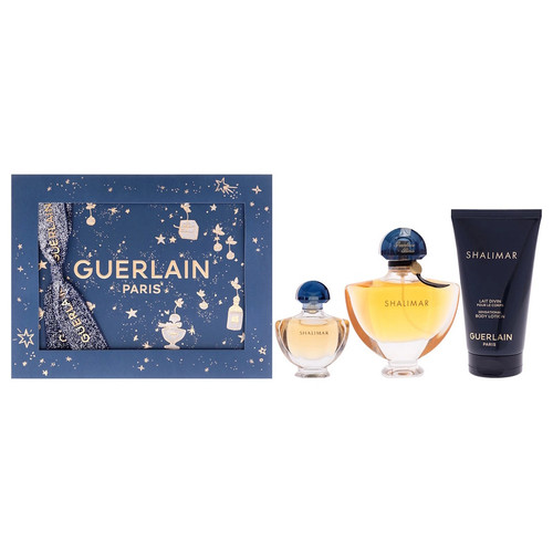 Guerlain Shalimar 3 Pc EDP Gift Set For Women ( 50 ml + 75 ml / BL + 5 ml )