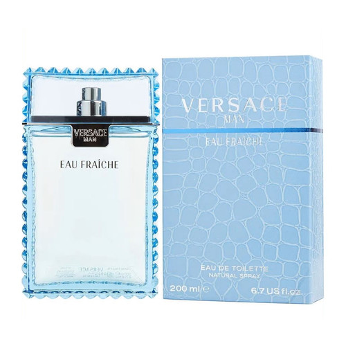 Versace Man Eau Fraiche 6.7 oz / 200 ml Eau De Toilette Spray *Not Sealed*