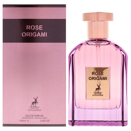 Maison Alhambra Rose Origami Eau De Parfum 3.4 oz / 100 ml Unisex Spray