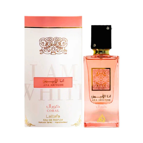  Lattafa Ana Abiyedh Coral Eau De Parfum 2 oz / 60 ml Spray for Unisex