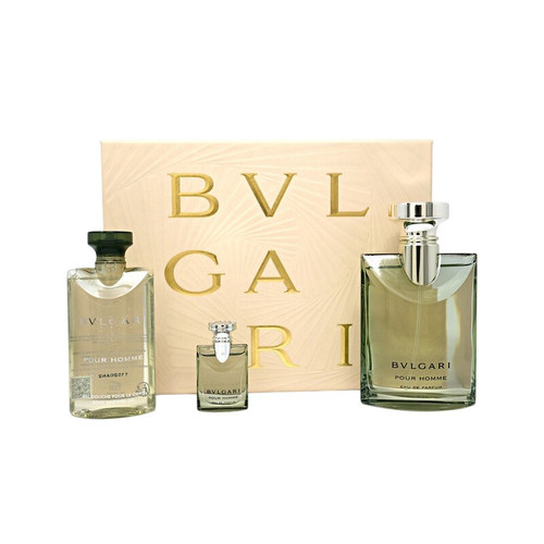 Bvlgari Pour Homme Eau De Parfum 3 PC Gift Set For Men