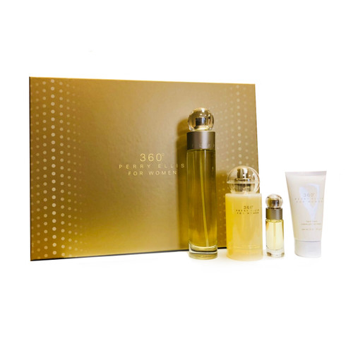 Perry Ellis 360 Women's Eau De Toilette 4 PCS Gift Set