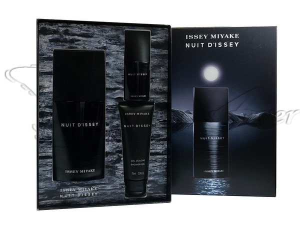 Issey Miyake Nuit D'Issey Eau de Toilette 3 pc Gift Set For Men