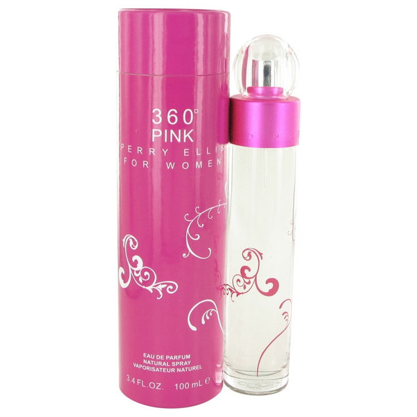 Perry Ellis 360 Pink Eau De Parfum Spray 3.4 oz / 100 ml New in Box
