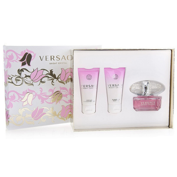 Versace Bright Crystal Eau de Toilette 3PCS Gift Set For Women 