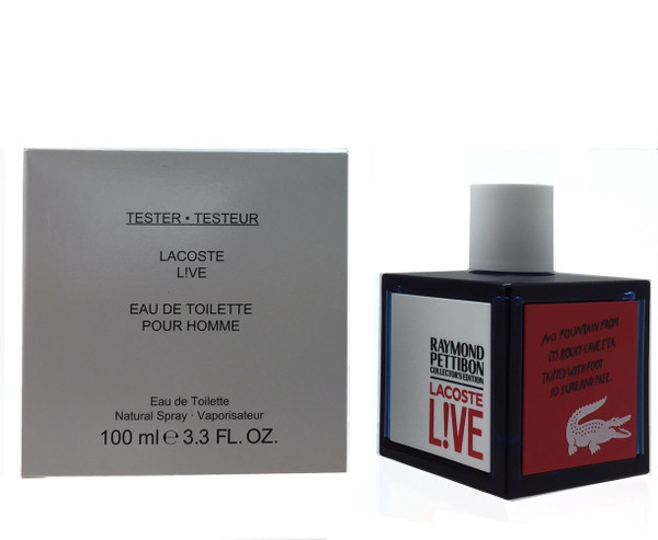 Lacoste Live Eau De Toilette 3.3 oz / 100 ml For Men White Box 