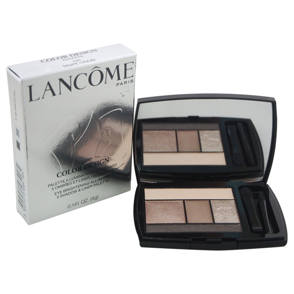 Lancome Color Design 100 Taupe Craze 5 Eye Shadow & Liner Palette *New In Box*