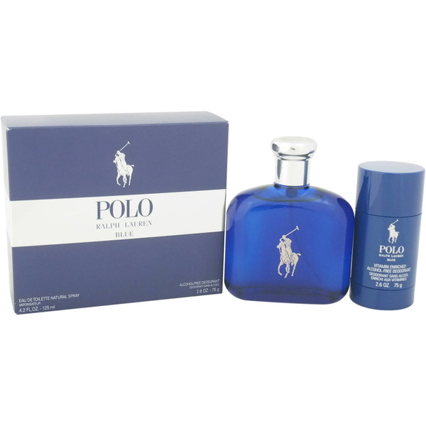 Ralph Lauren Polo Blue 2 Pc Gift Set For Men New In Box