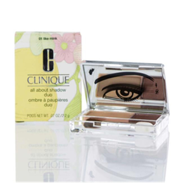 Clinique All About Eye Shadow Duo 01 Like Mink .07 oz / 2.2 g *NEW IN BOX*