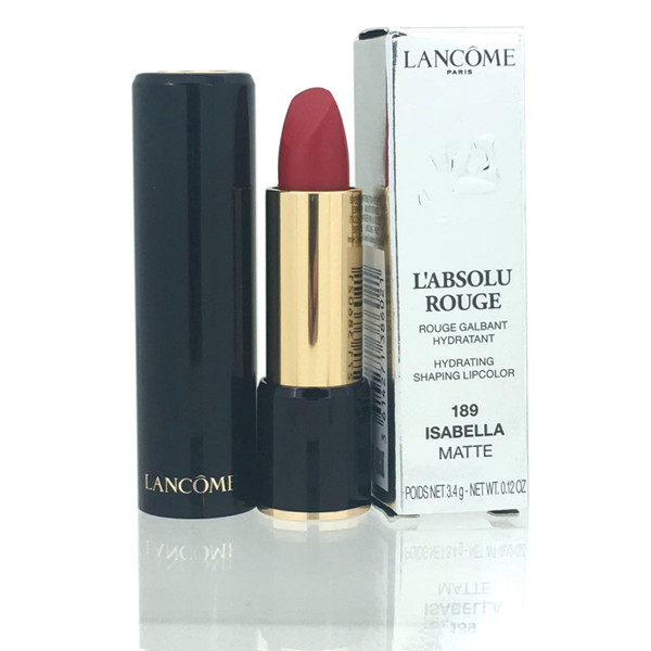 Lancome L'ABSOLU ROUGE 189 Isabella Matte Lipstick 0.12 OZ (3.4 gram) *NIB*