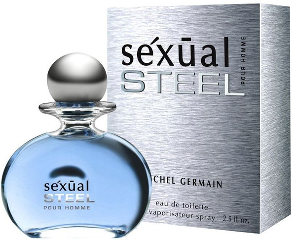 SEXUAL STEEL Pour Homme For Men By Michel Germain EDT 2.5 oz *NIB*-MG4005