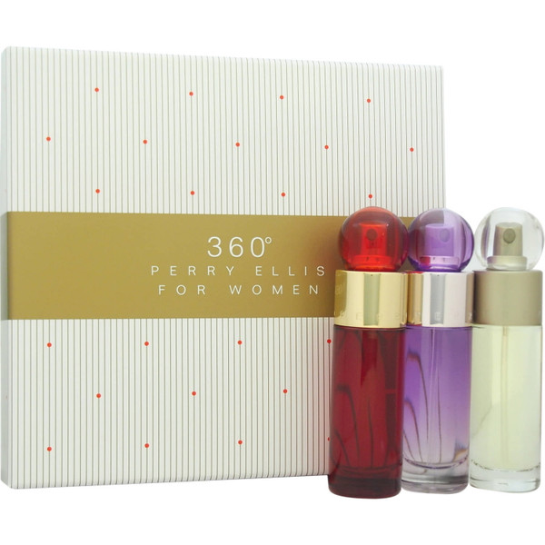 360 Perry Ellis For Women 3 Pcs Gift Set 1 oz / 30 ML Each *NEW IN BOX*