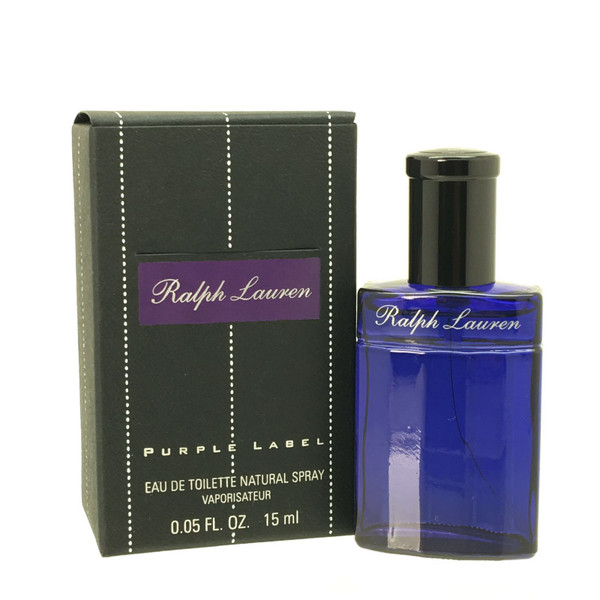 Purple Label 0.05 oz By Ralph Lauren Eau De Toilette For Men Mini *New In Box*