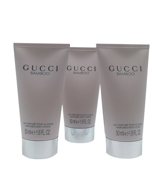 Gucci Bamboo Perfumed Body Lotion For Women 1.6 oz / 50 ML *Set Of 3 Unbox*