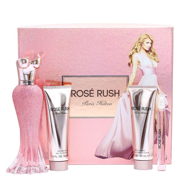 Paris Hilton Rose Rush Eau de Parfum 4 PCS Gift Set 
