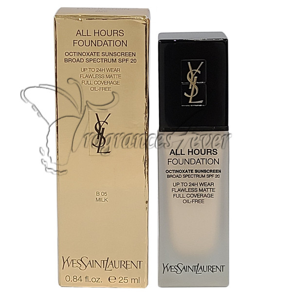 YSL All Hours Foundation B 05 Milk 0.84 oz / 25 ml 