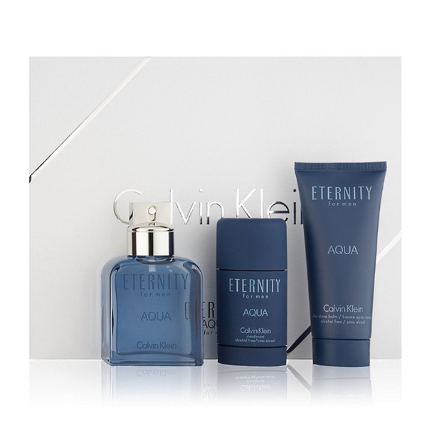 Calvin Klein Eternity Aqua Eau de Toilette 3PCS Gift Set For Men 