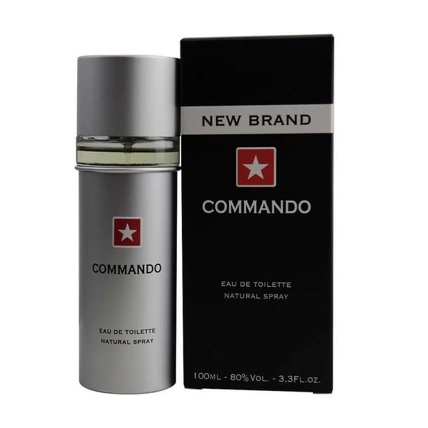New Brand Commando Eau de Toilette 3.3 oz / 100 ml Spray For Men 